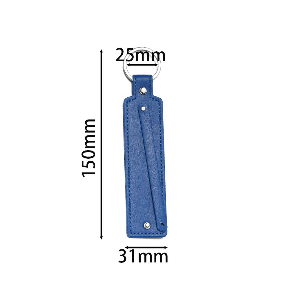 DIY Colorful PU Solid Color Keychain Picture6