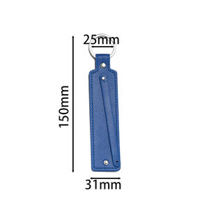 DIY Colorful PU Solid Color Keychain h5 Picture6