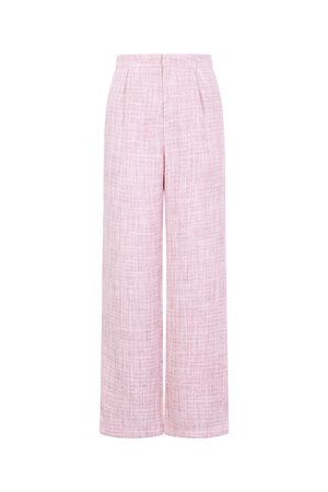 Tessuto Fibra di Poliestere Pantaloni Dritti Donna Eleganti a quadri Autunno/Inverno h5 Immagine11
