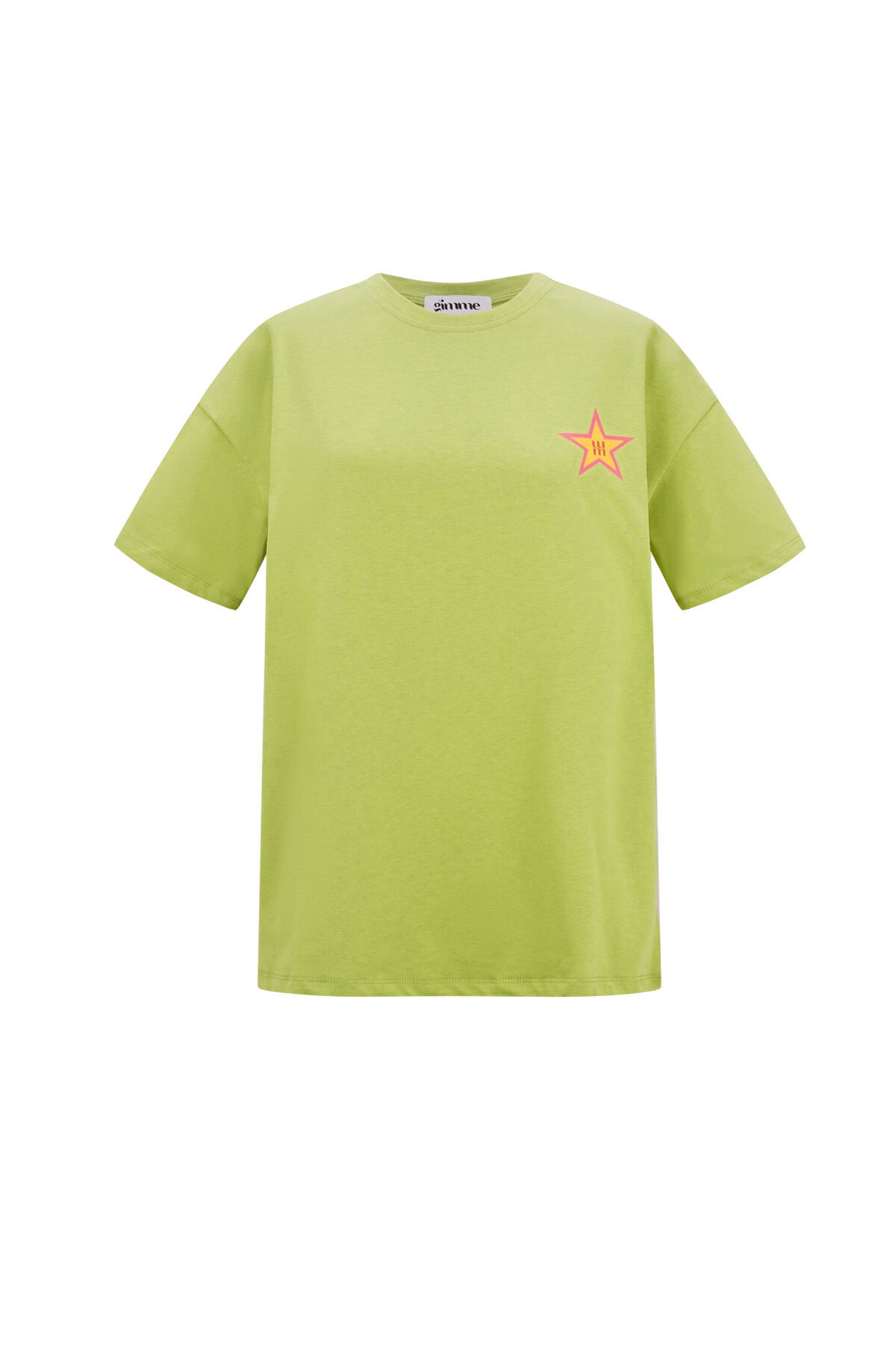 Cotton Women's T-shirt Casual Star Embroidery 2