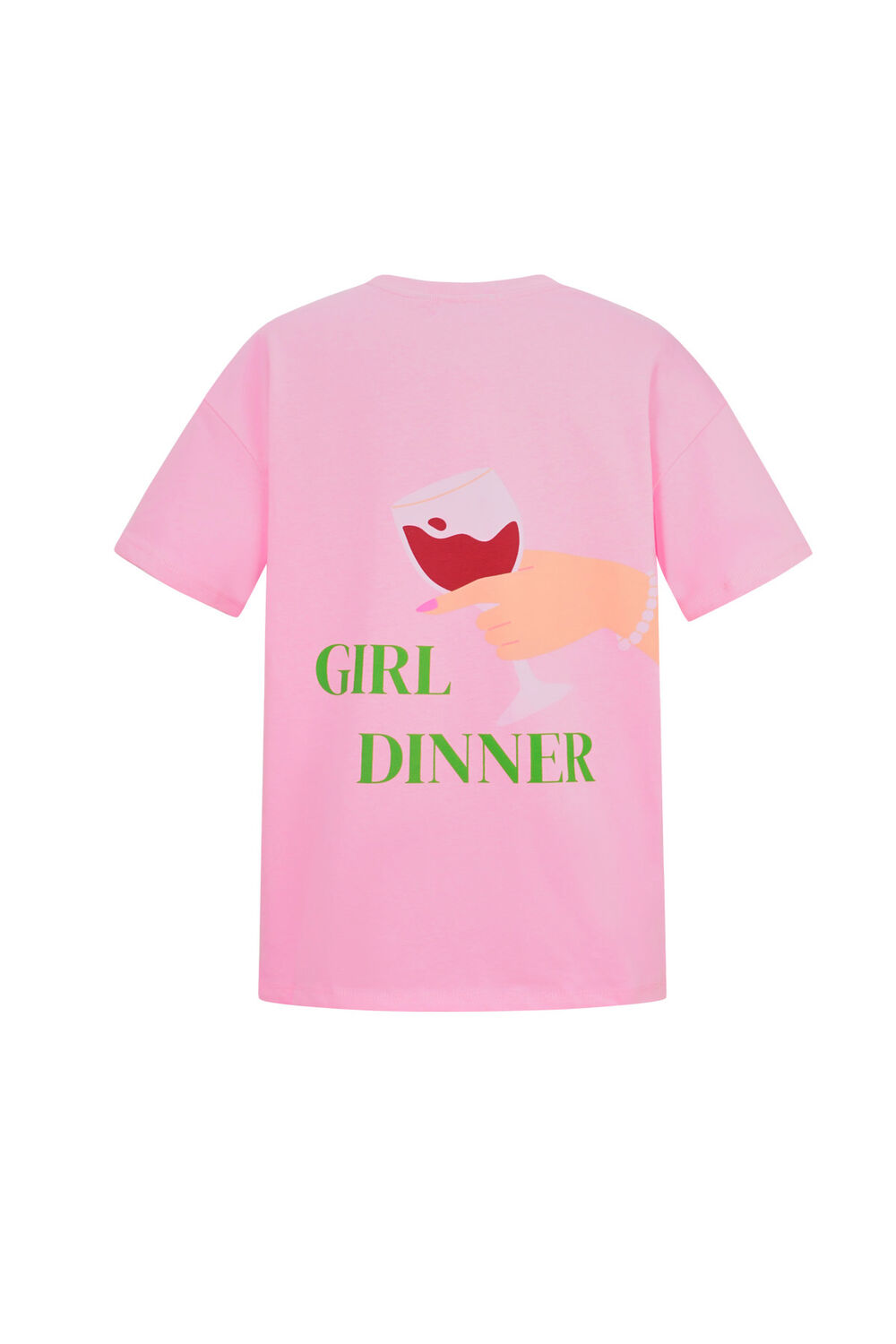 Cotton Vrouwen T-shirt Oversized Grafische Print h5Afbeelding4