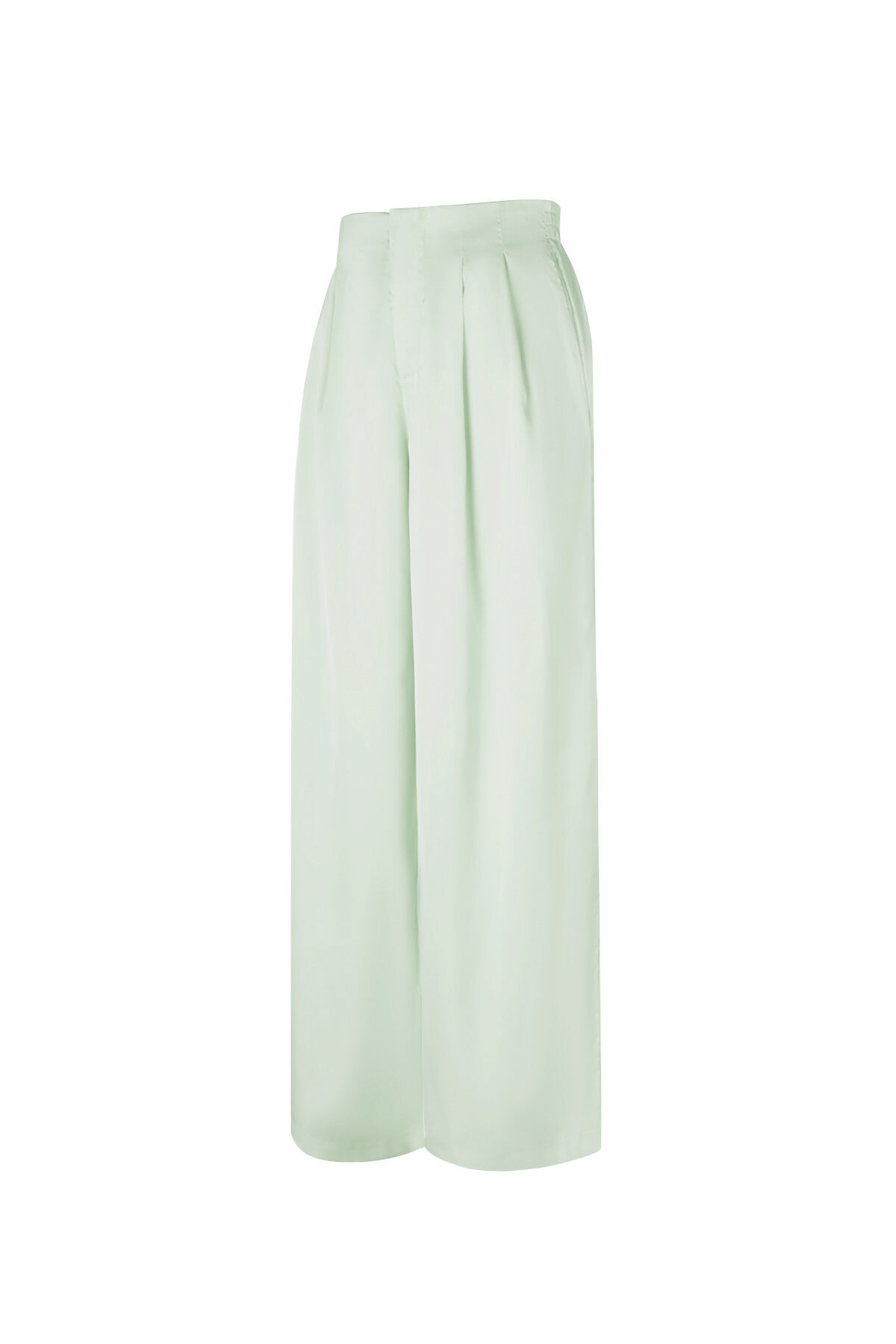 Woven Polyester Fiber Women's Straight Pants Casual Solid Color h5Picture9