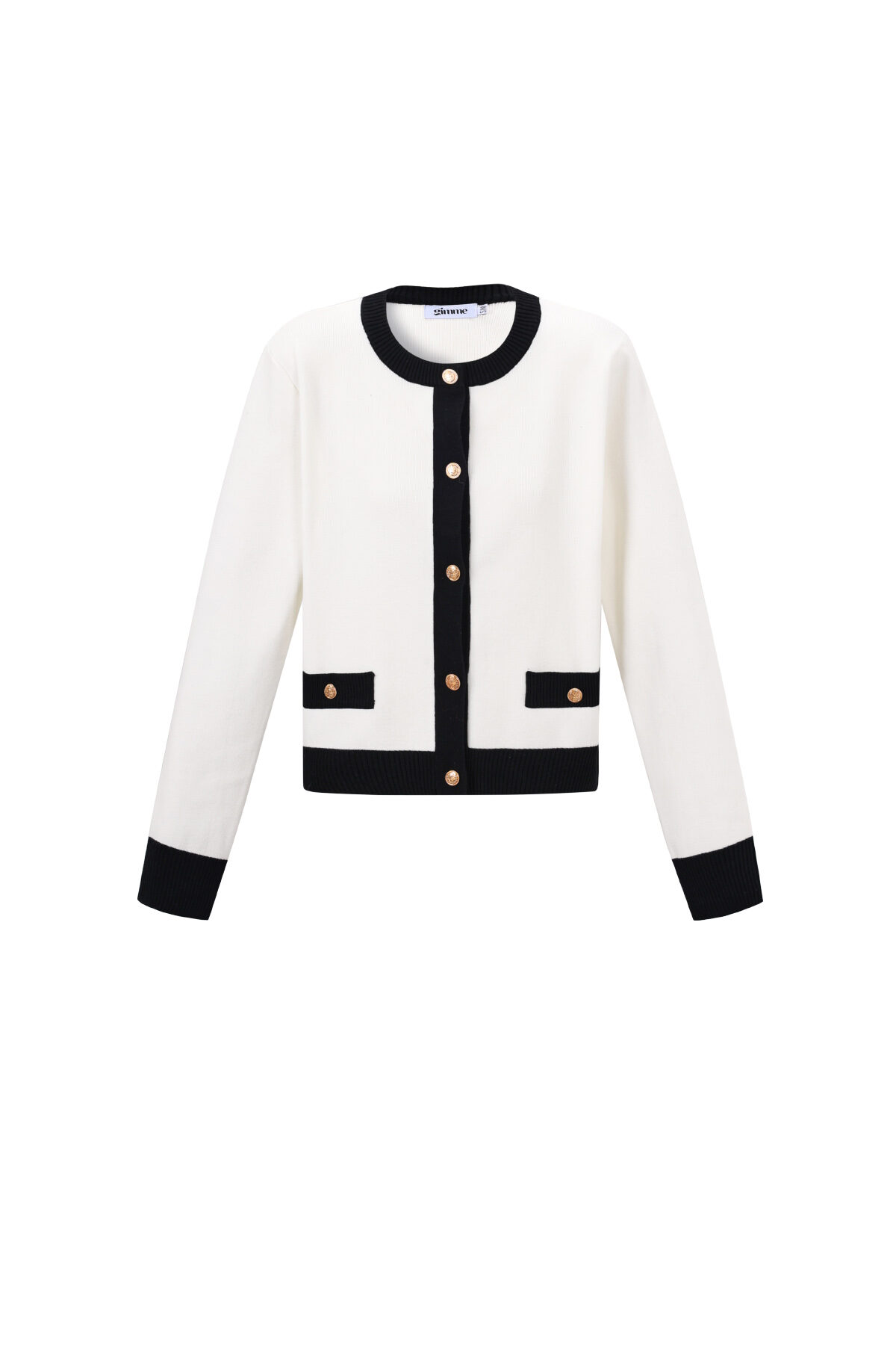 Knitted Polyester Women's Knit Cardigan Casual Color Clash h5Picture11
