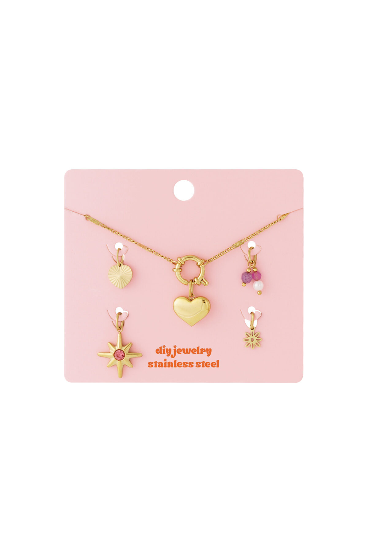 Mini heart DIY necklace h5 Picture4