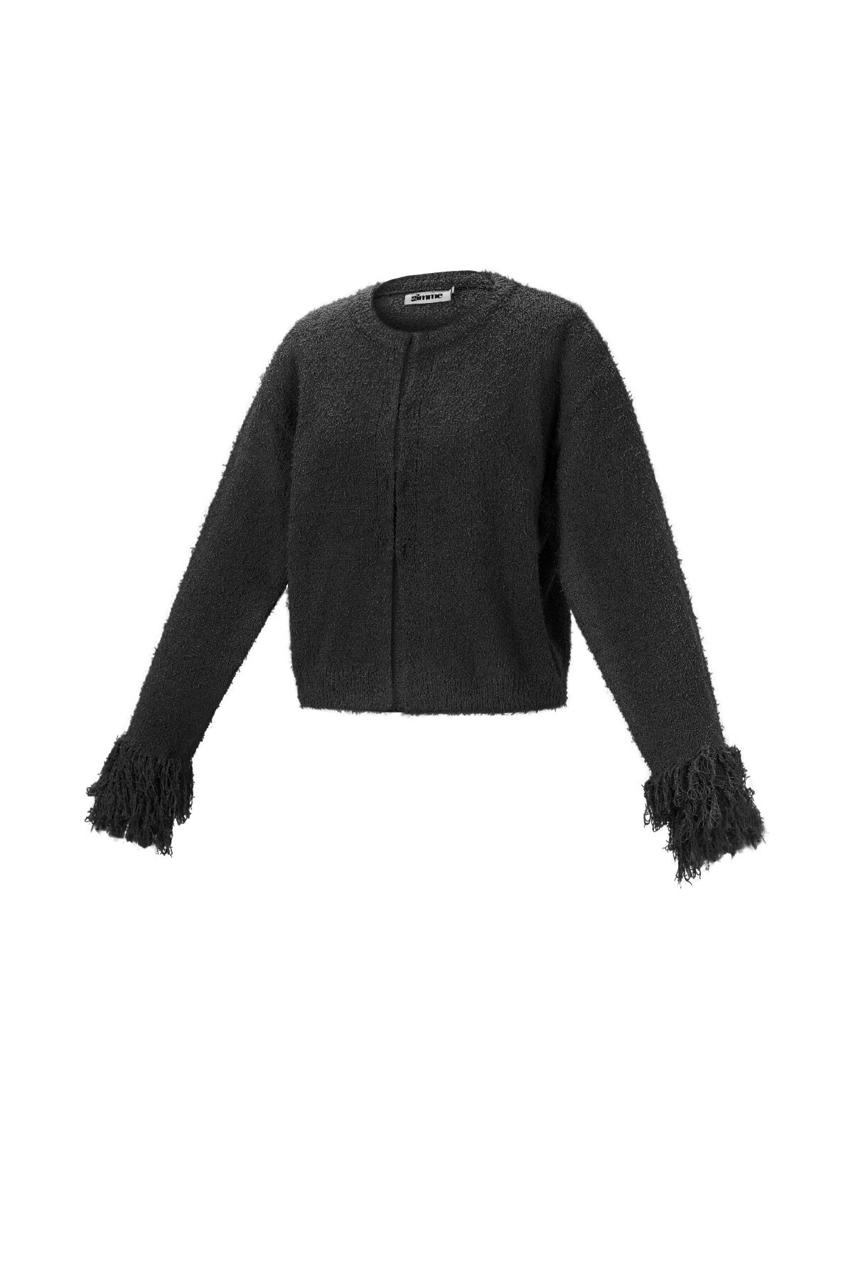 Knitted Polyester Fiber Women's Cardigan Casual Solid Color Fall/Winter h5 Picture2