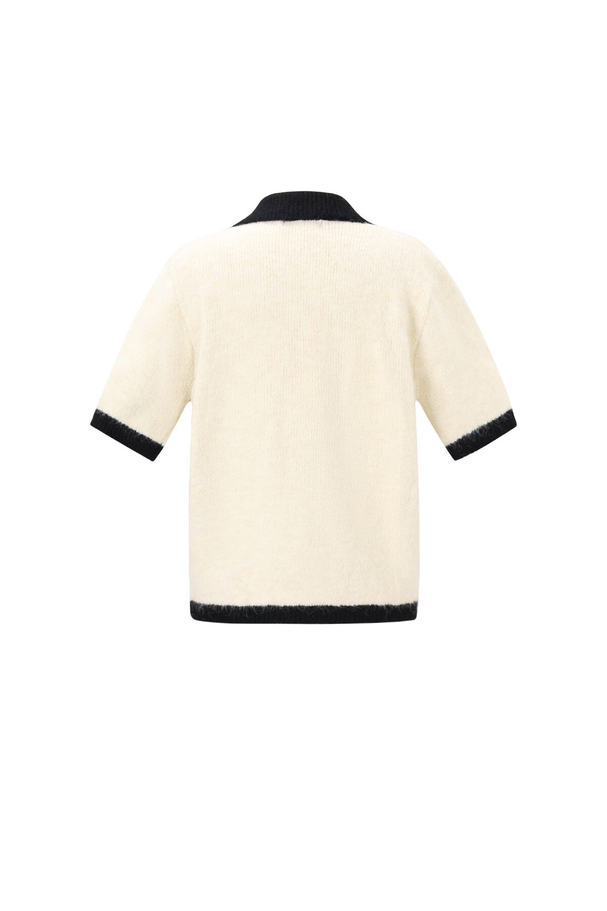 Knitted Polyester Fiber Women's Knit Cardigan Casual Color Clash h5 Picture3