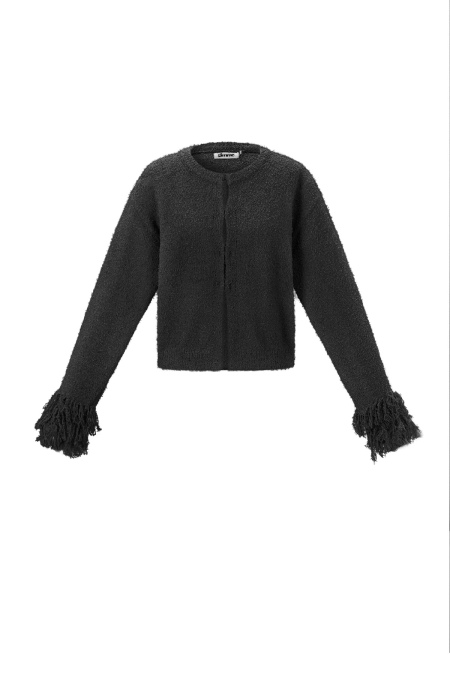 Gestrickte Polyesterfaser Damen-Cardigan Casual Einfarbig Herbst/Winter 2
