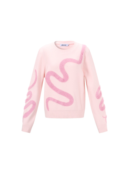 Gebreide Polyestervezel Vrouwen Truien Casual Kleurcontrast 2