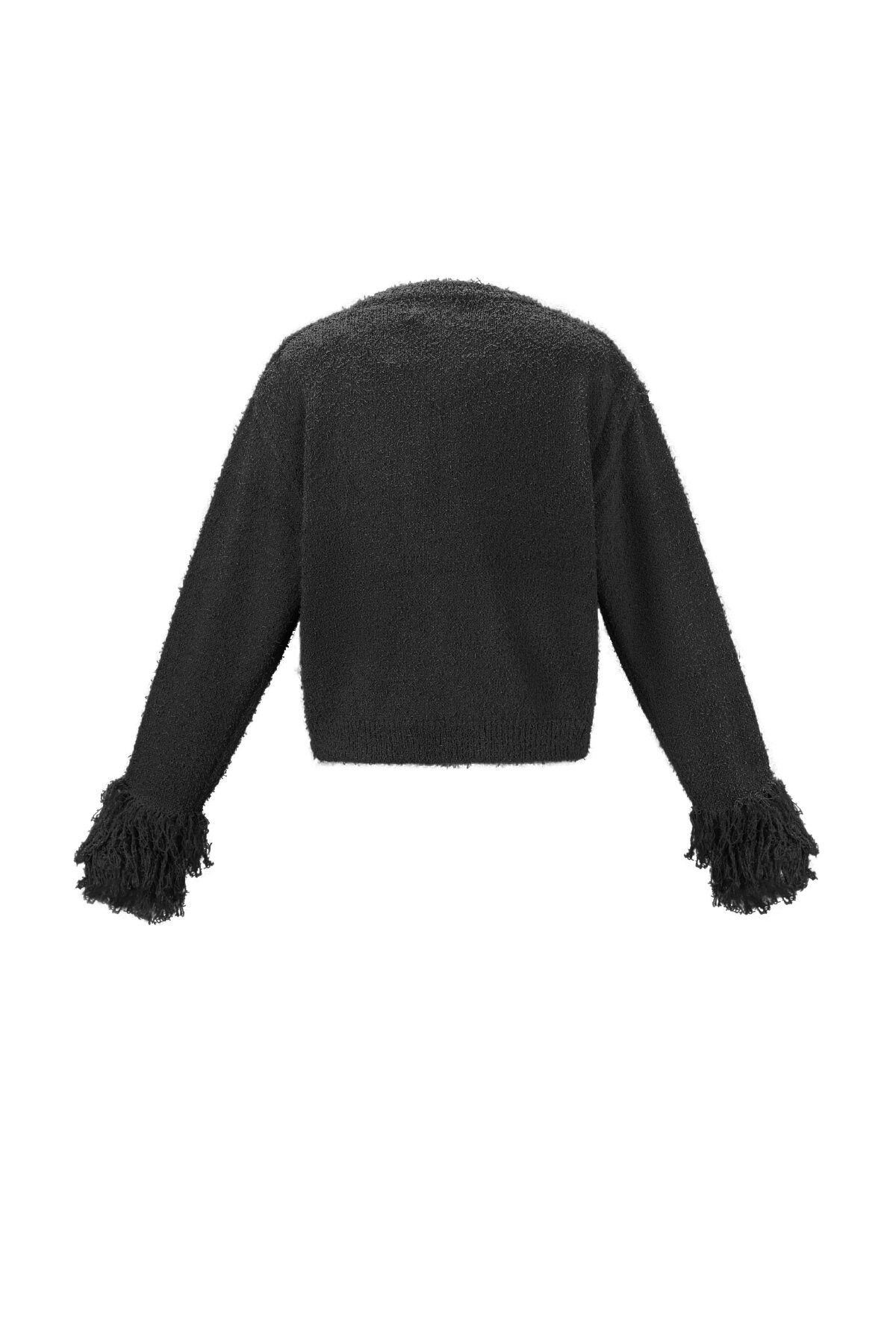 Knitted Polyester Fiber Women's Cardigan Casual Solid Color Fall/Winter h5 Picture3