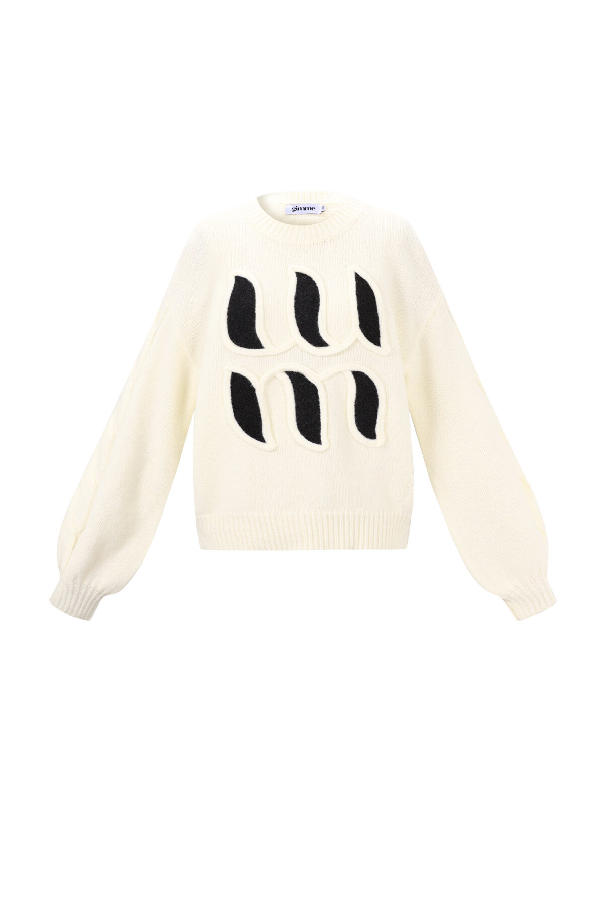 Gestrickte Polyesterfaser Damen Strickpullover Casual Letters h5 