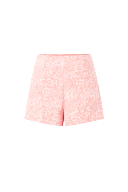 Woven Polyester Fiber Women's Shorts Elegant Floral Print 2