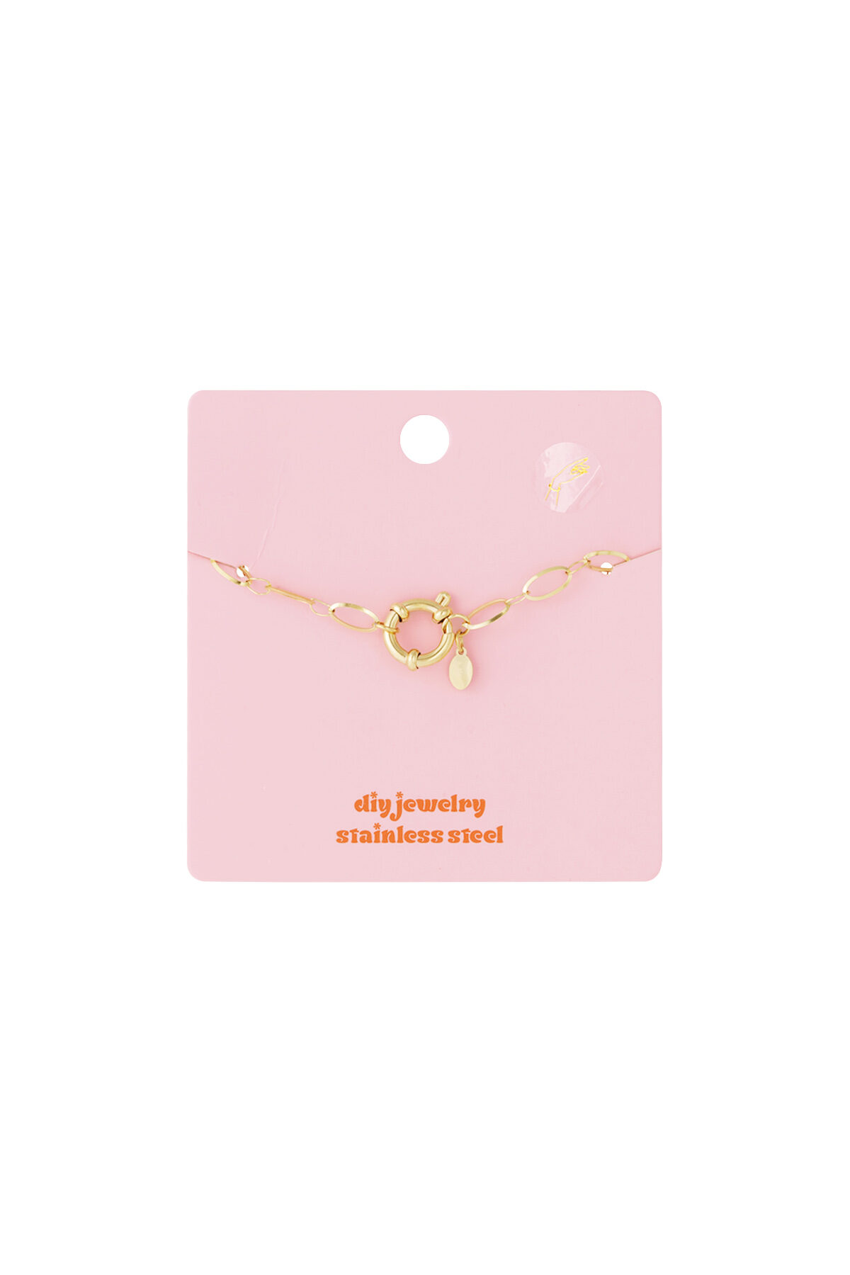 Stainless Steel Chain Bracelets Chain DIY Daily Simple Series Women's jewelry h5 Picture4