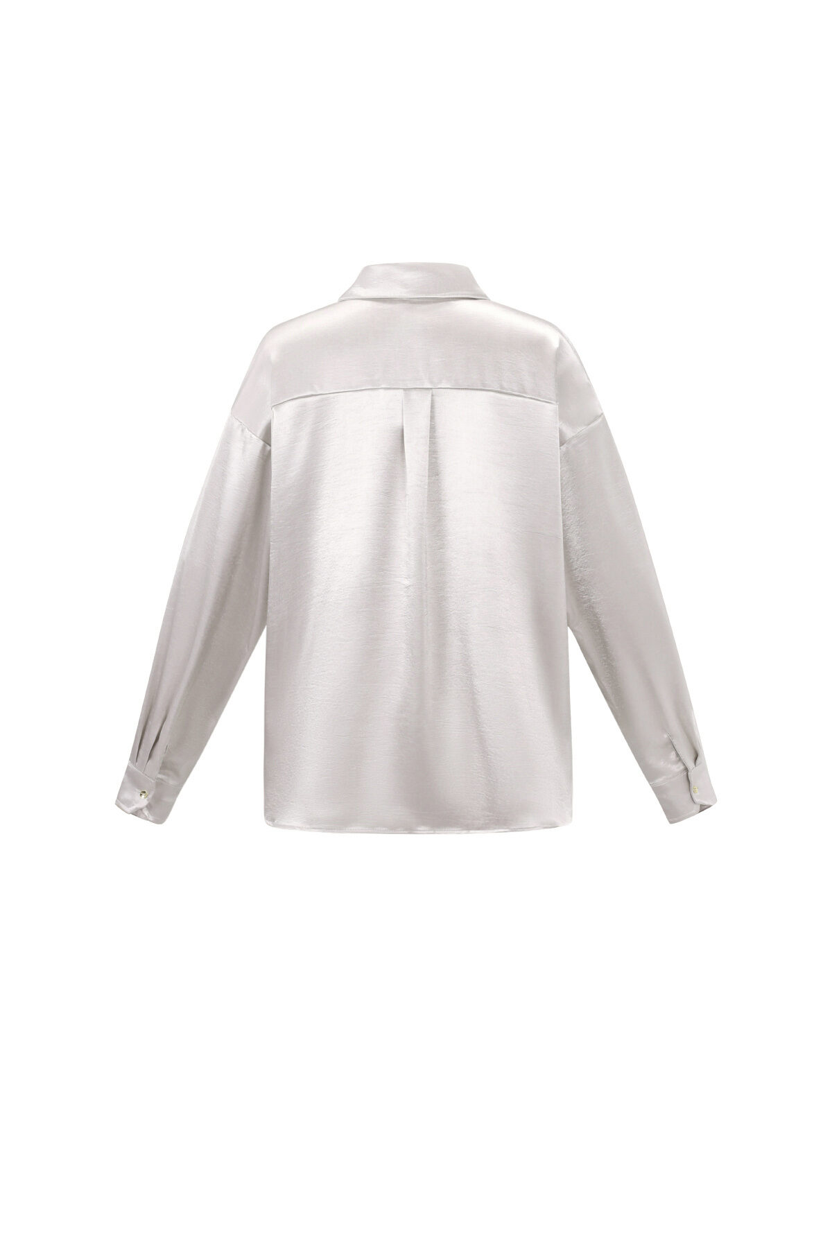 Woven Polyester Fiber Damen-Bluse Casual Solid Color Basic h5Bild3