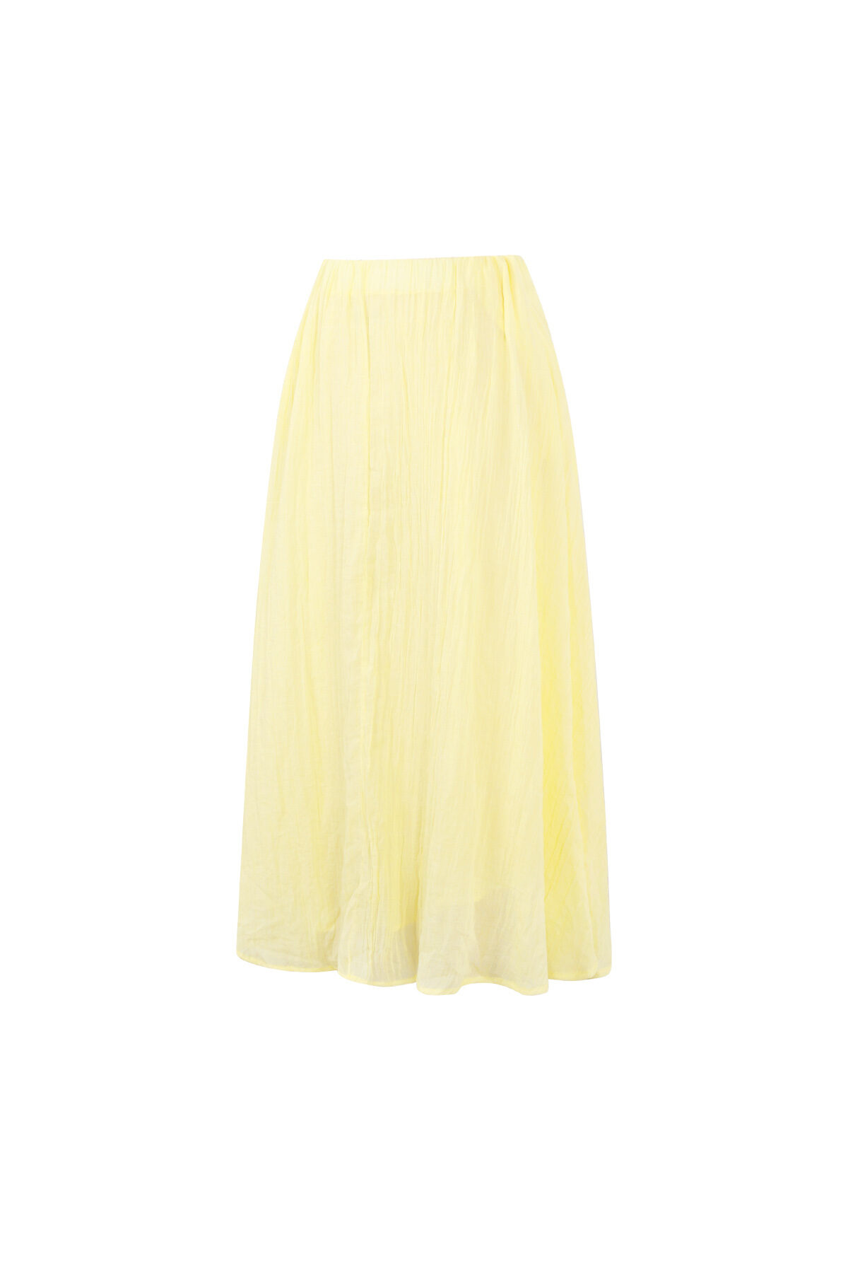 Woven Polyester Fiber Women's Maxi Skirt Casual Solid Color Picture2