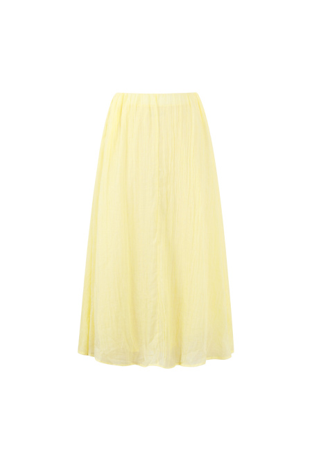 Woven Polyester Fiber Women's Maxi Skirt Casual Solid Color 2