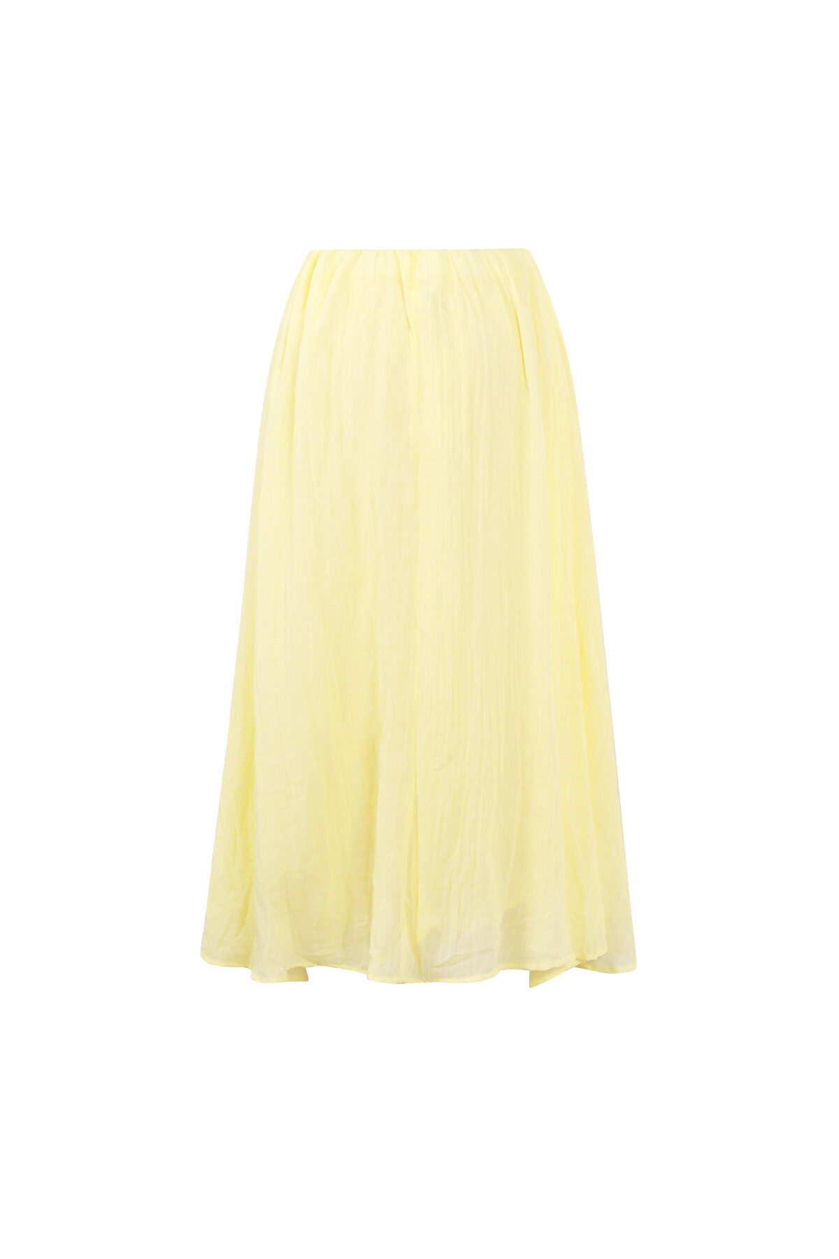 Woven Polyester Fiber Women's Maxi Skirt Casual Solid Color h5 Picture3