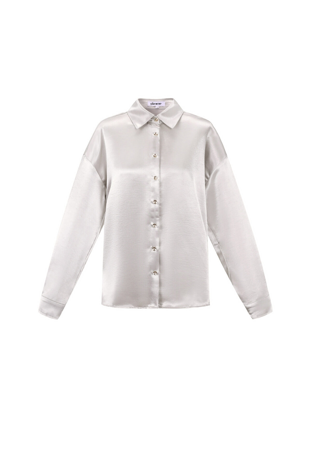 Woven Polyester Fiber Damen-Bluse Casual Solid Color Basic