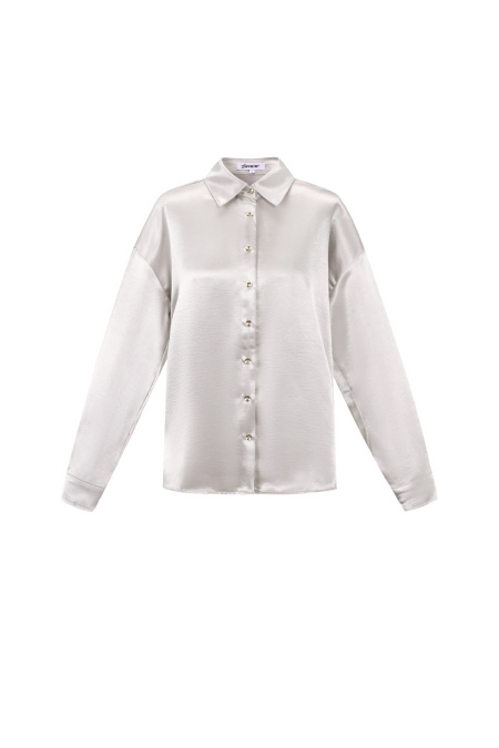 Woven Polyester Fiber Women's Blouse Casual Solid Color Basic 2