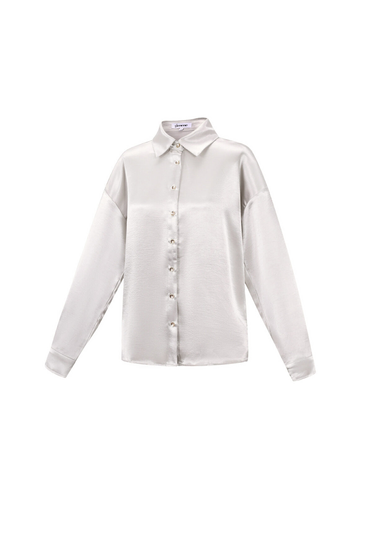Woven Polyester Fiber Damen-Bluse Casual Solid Color Basic h5Bild2