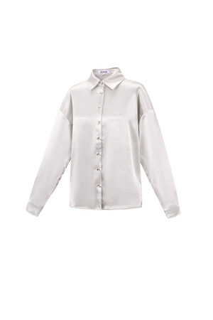 Woven Polyester Fiber Damen-Bluse Casual Solid Color Basic h5 Bild2