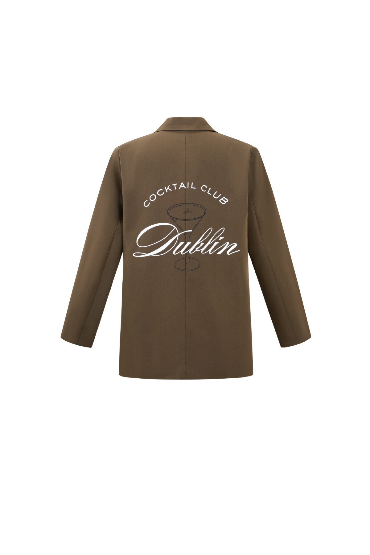 Geweven Polyestervezel Vrouwen Jas Elegant Letters Afbeelding3
