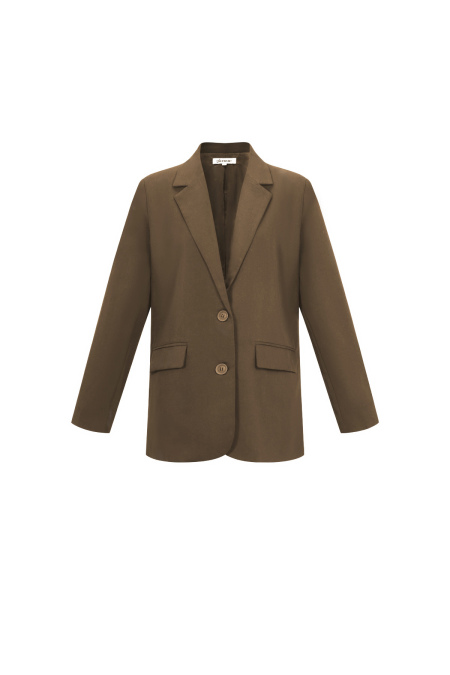 Woven Polyester Fiber Women's Suit Jacket Elegant Letters 2