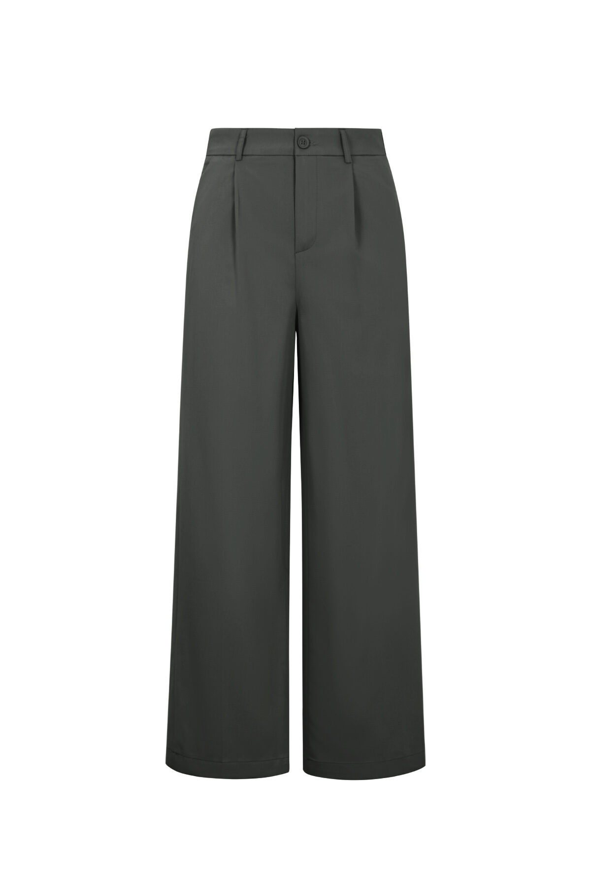 Tejido Poliéster Fibra Mujer Pantalón Recto Casual Otoño/Invierno 