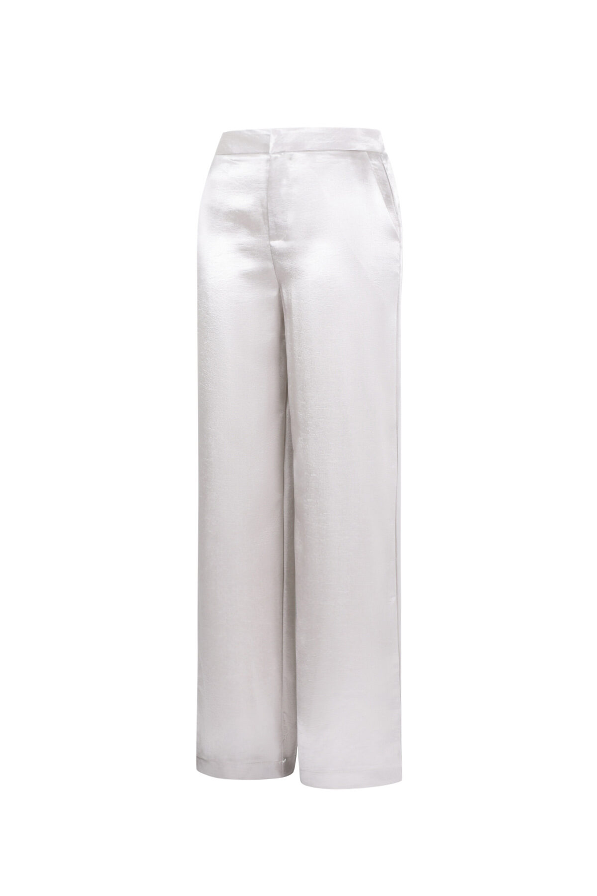 Woven Polyester Fiber Women's Straight Pants Casual Solid Color Fall/Winter Picture2