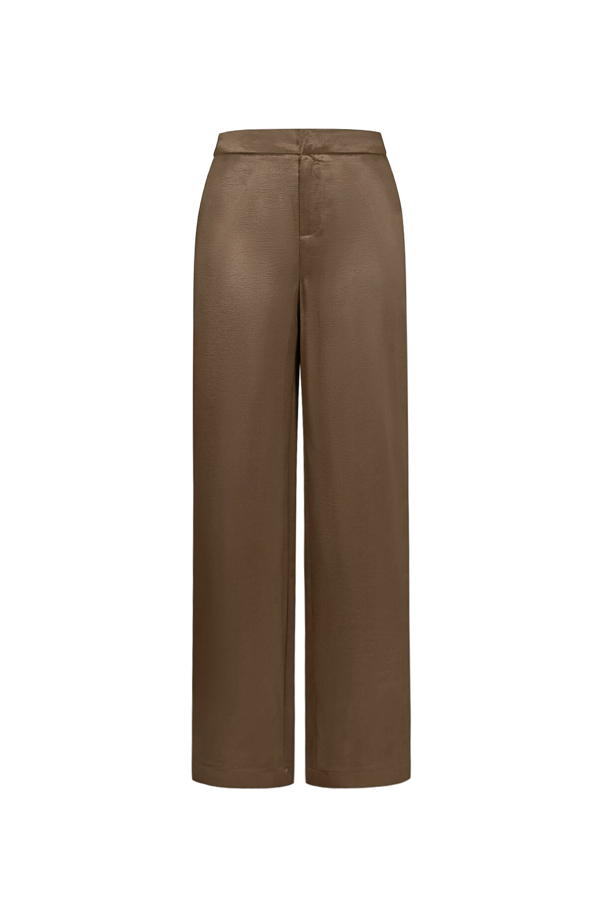 Woven Polyester Fiber Women's Straight Pants Casual Solid Color Fall/Winter h5 Picture13