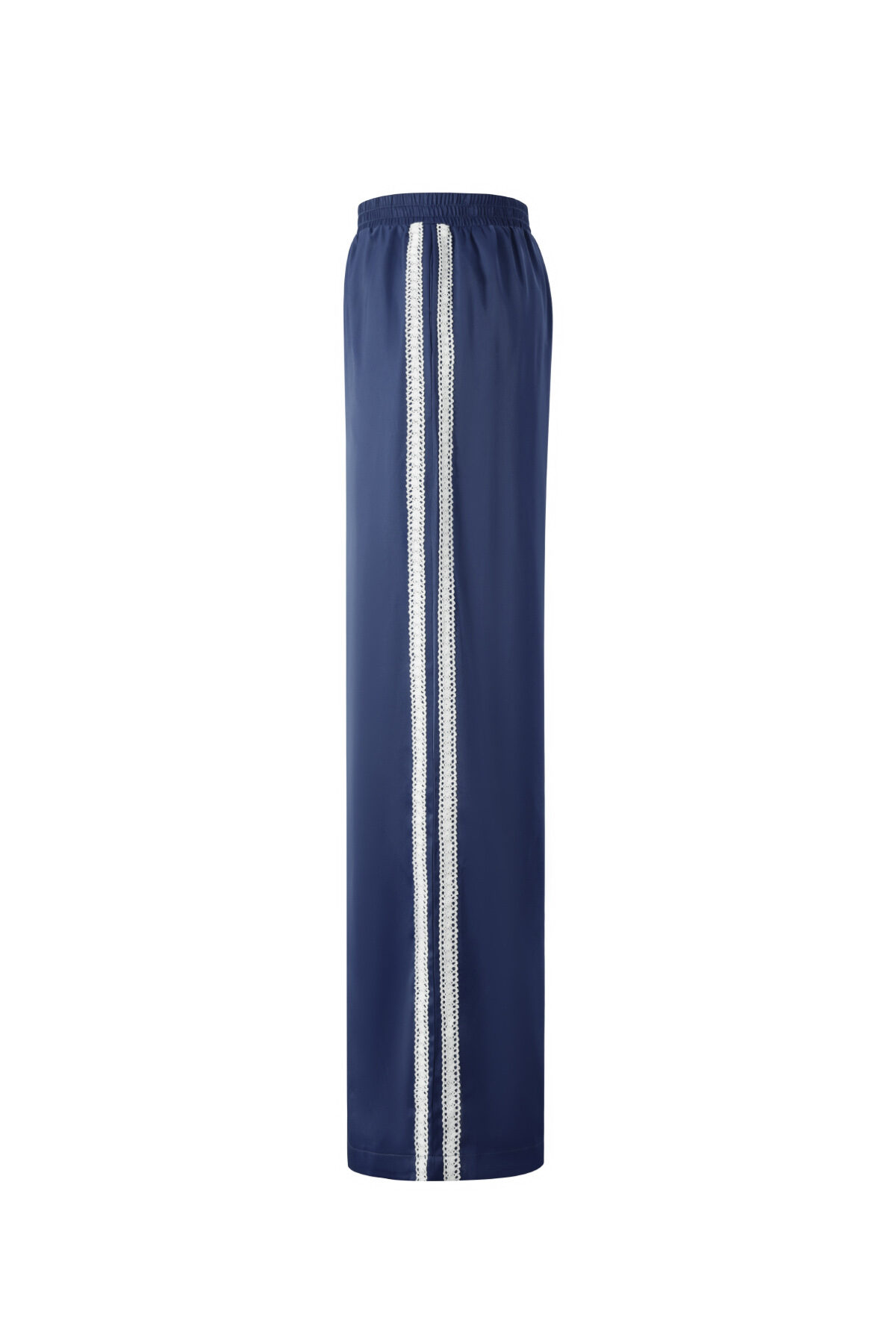 Tessuto Fibra di Poliestere Pantaloni Dritti Donna Sportivo Contrasto di Colori h5 Immagine14