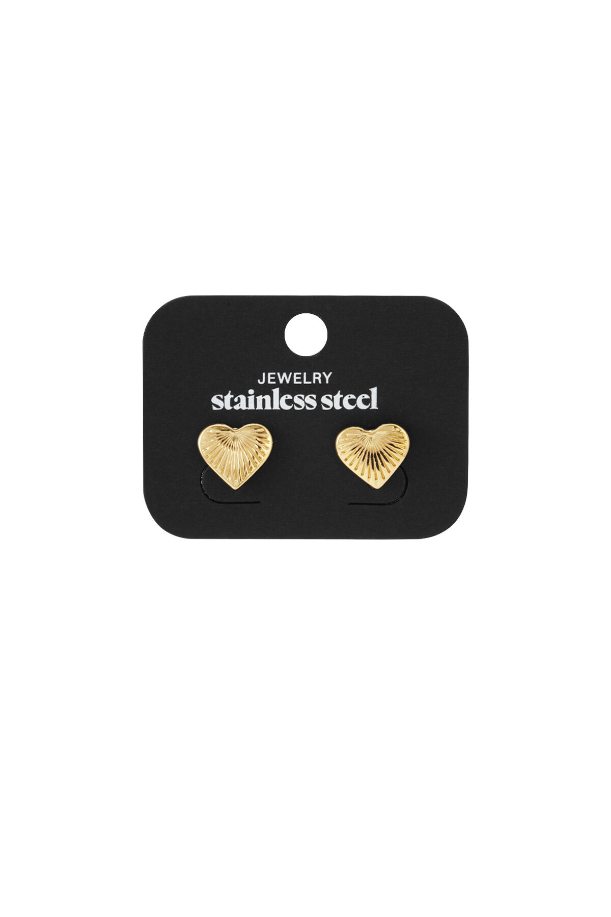 Stainless Steel Stud Earrings Heart Daily Daily Simple Series Women's jewelry h5 Picture4