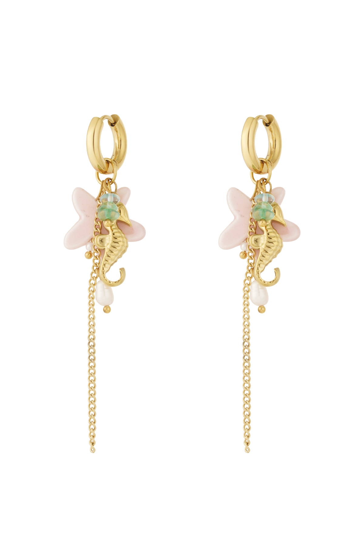 Boucles d'oreilles hippocampe d'été 2