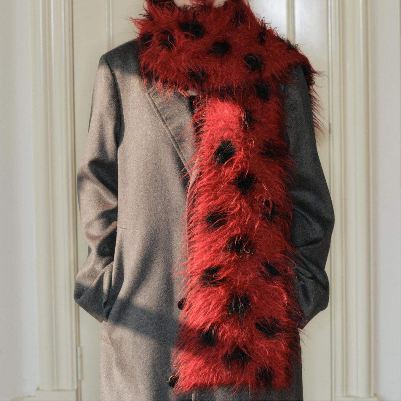 1 Piece Classic Polka Dots Wool Women's Winter Scarves h5 Picture4