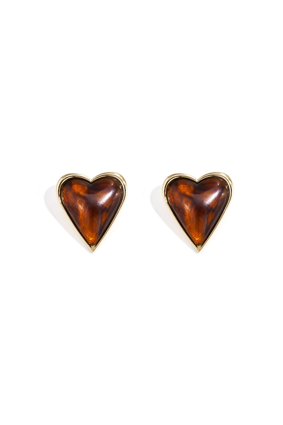 Alloy Stud Earrings Heart Retro Daily Simple Series Women's jewelry h5 