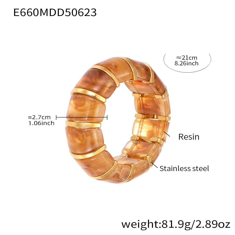 E660-Khaki Elastic Bracelet 20Cm Picture9