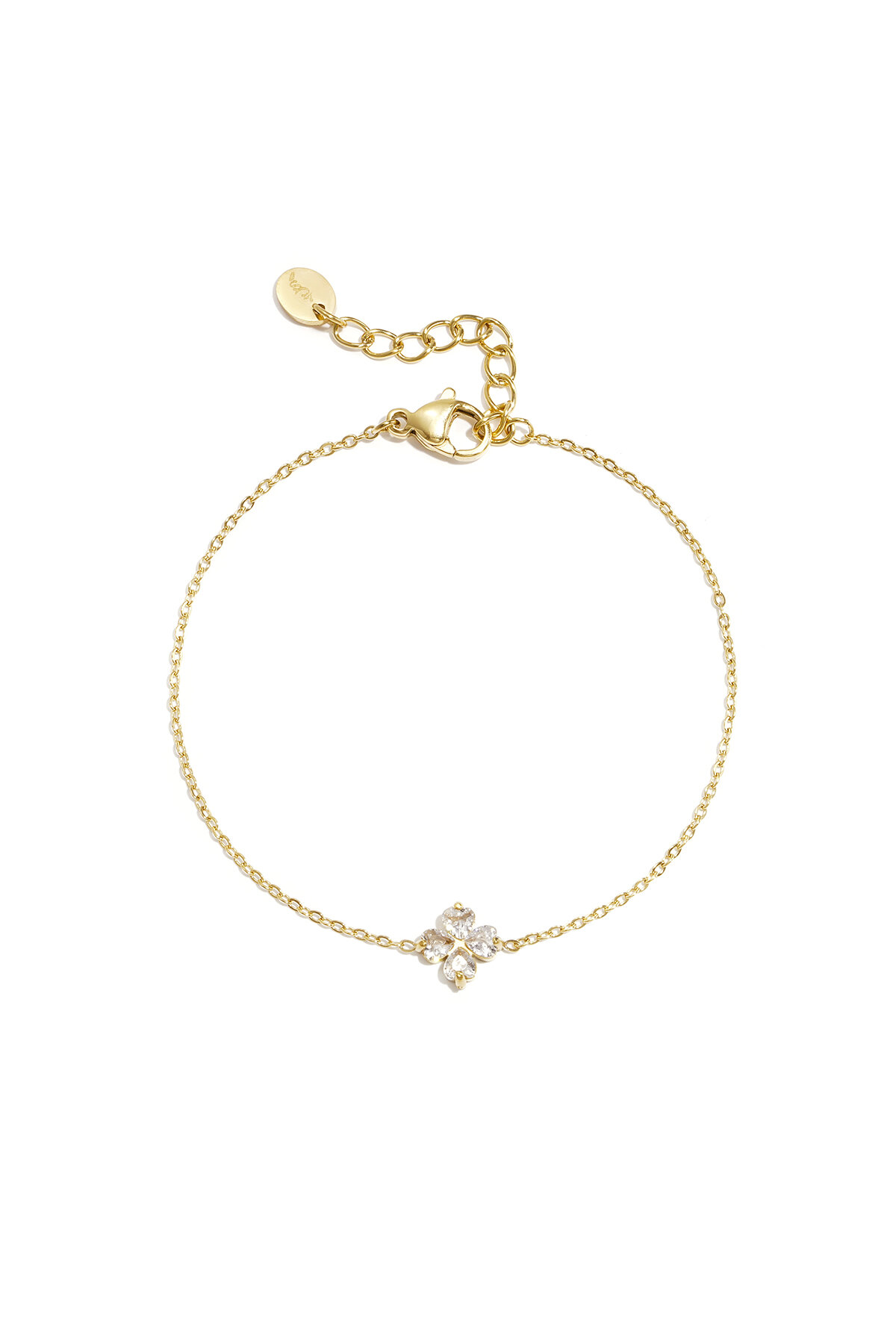 Bracelet with clover decoration 