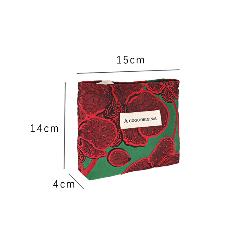 1 Adet Lüks Seri Retro Çiçek Polyester Kadın Çantası Resim4