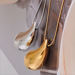 1 Piece Simple Series Classic Geometric Stainless Steel  Gold Plated Women Pendant Necklaces h5 Picture2