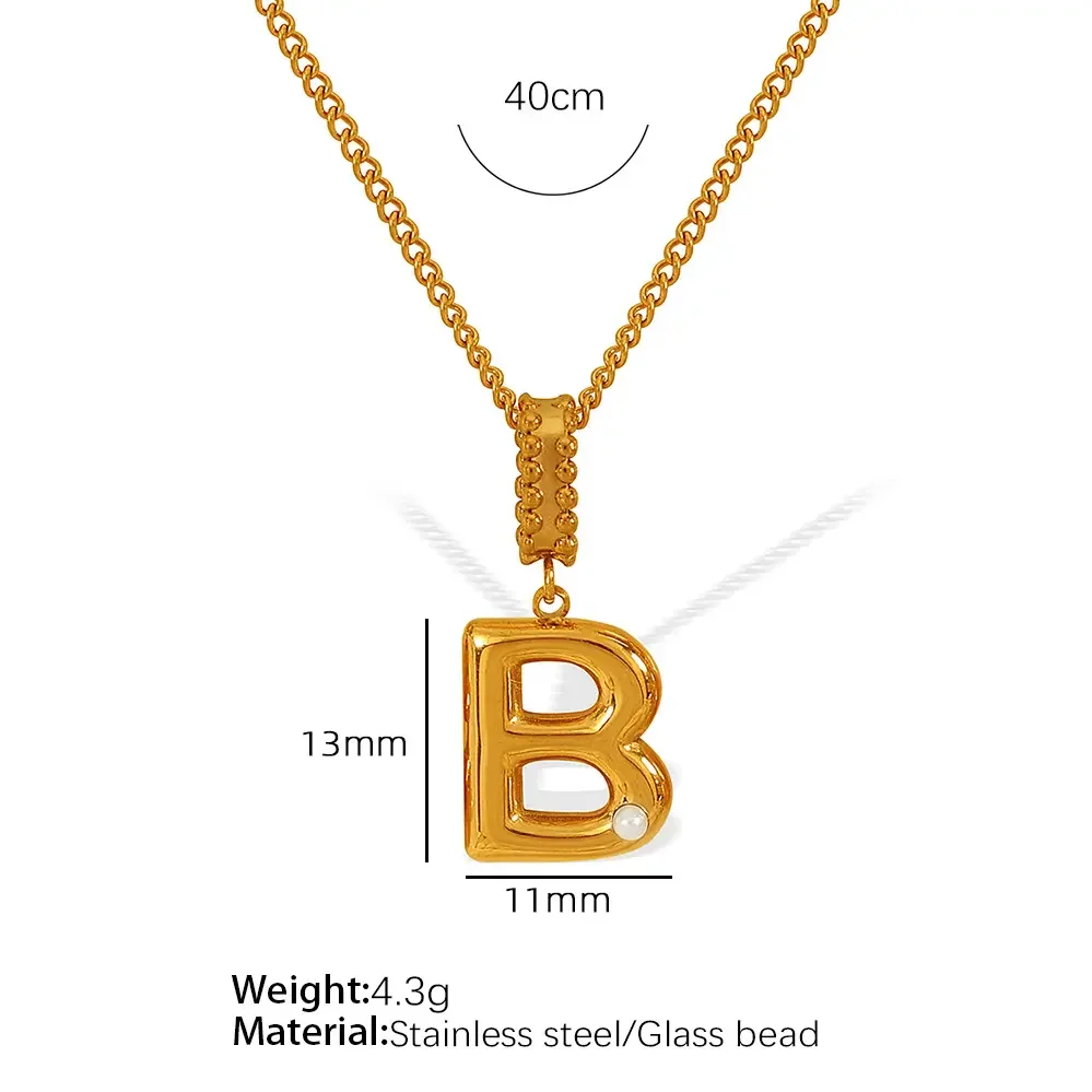 Xl133 Gold B Necklace Picture2