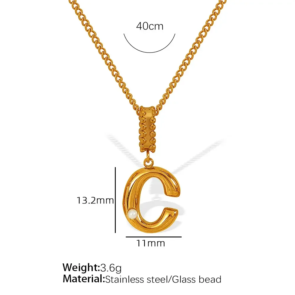 Xl133 Gold C Necklace Picture3