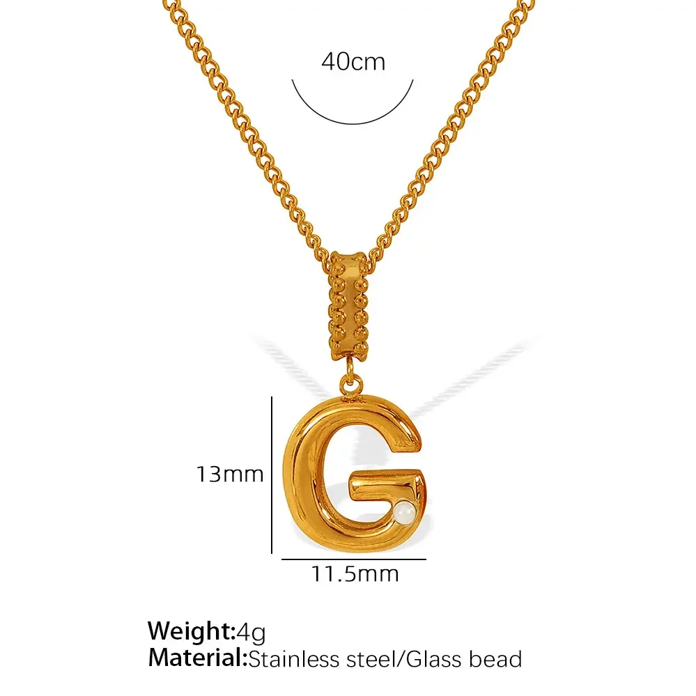 Xl133 Gold G Necklace Picture7