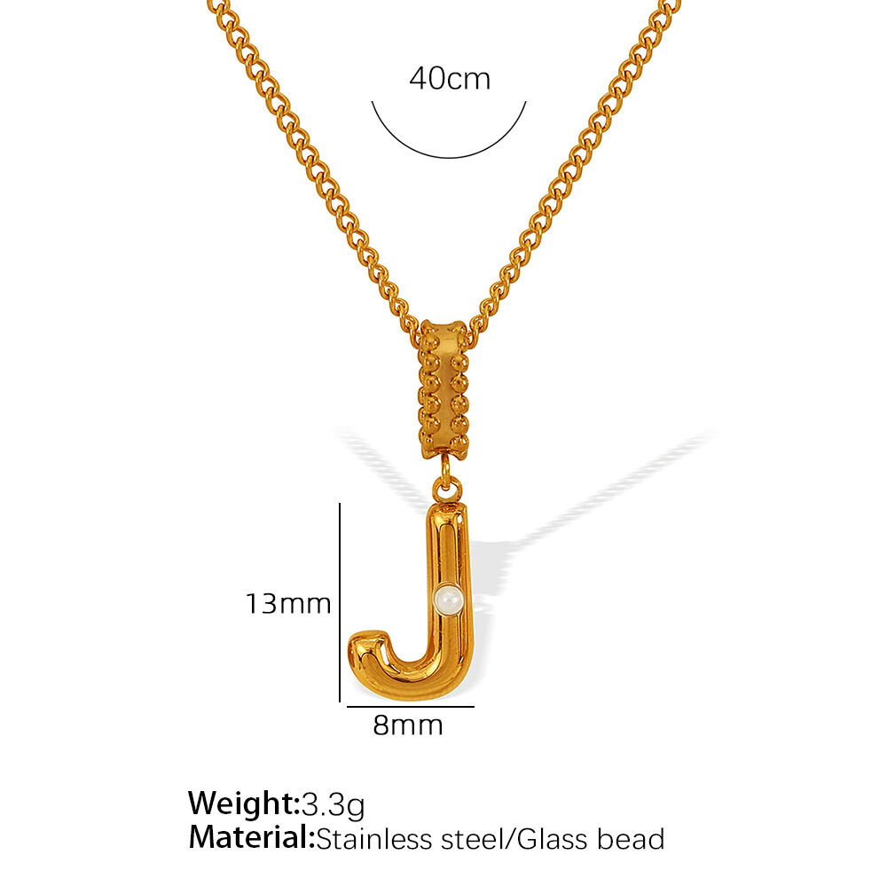 Xl133 Gold J Necklace Picture10