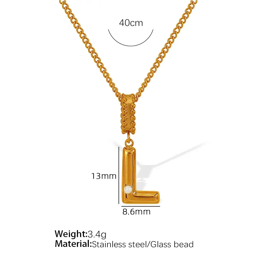 Xl133 Gold L Necklace Picture12
