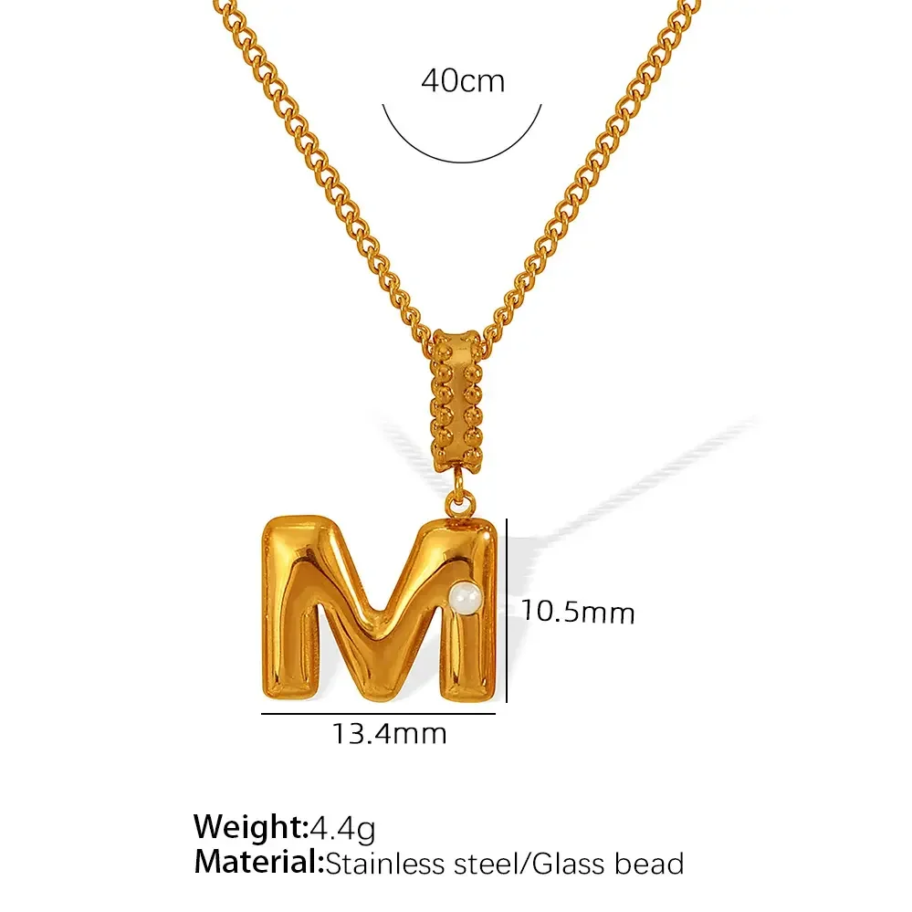 Xl133 Gold M Necklace Picture13