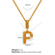 Xl133 Gold P Necklace Picture16