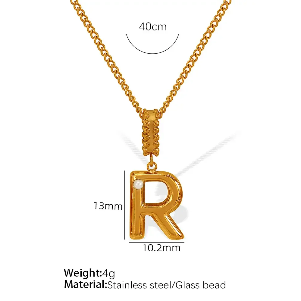 Xl133 Gold R Necklace Picture18