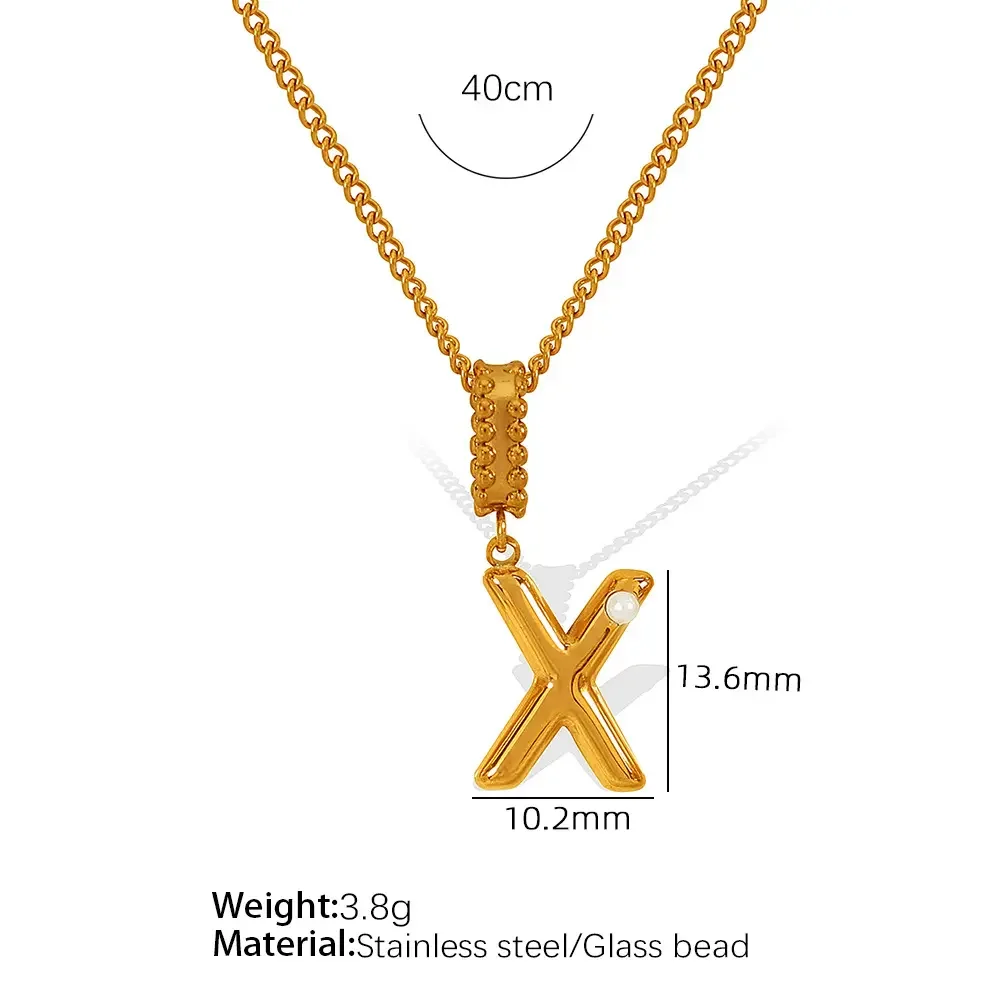 Xl133 Gold X Necklace Picture24