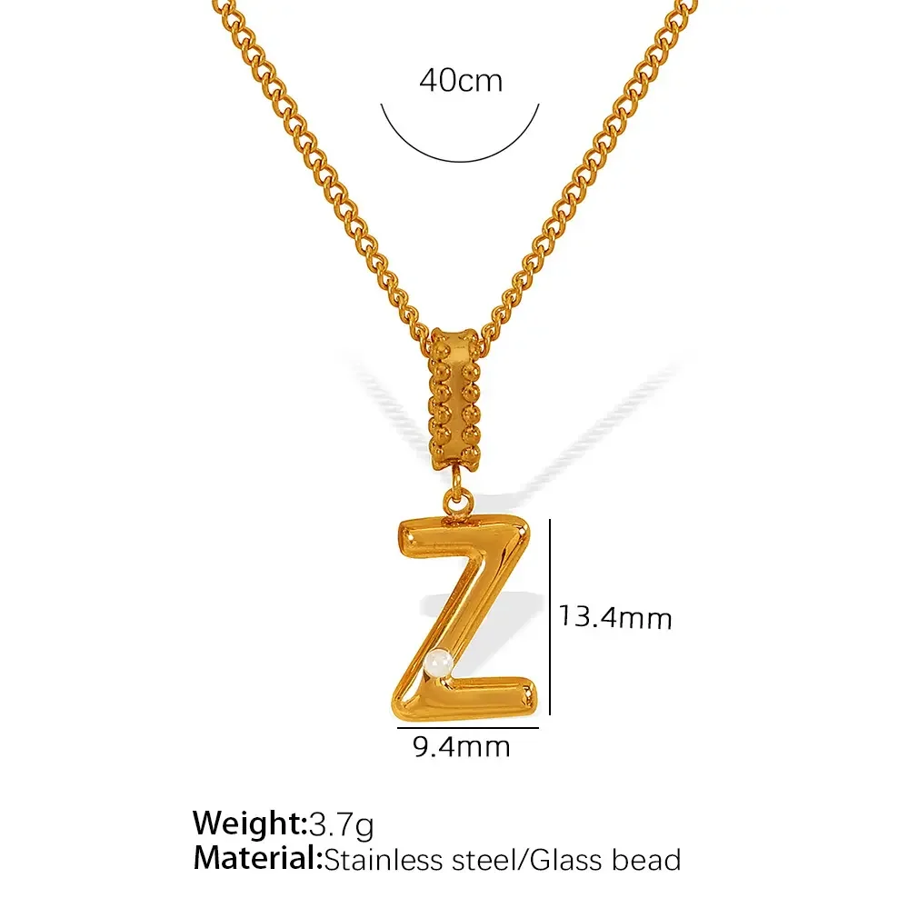 Xl133 Gold Z Necklace Picture26