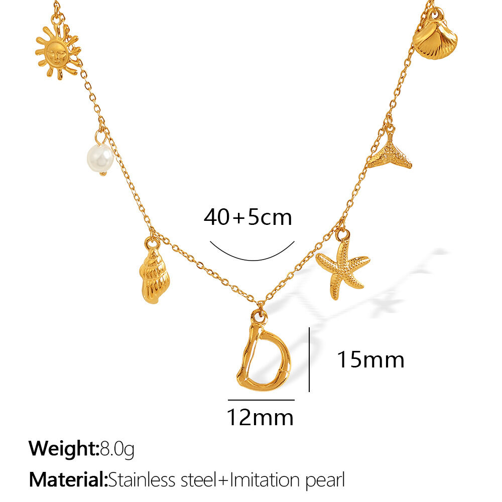 Collier lettre D XL206 Image4