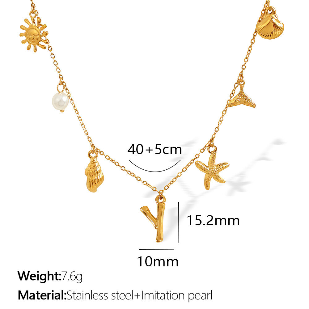 Collier lettre Y XL206 Image25